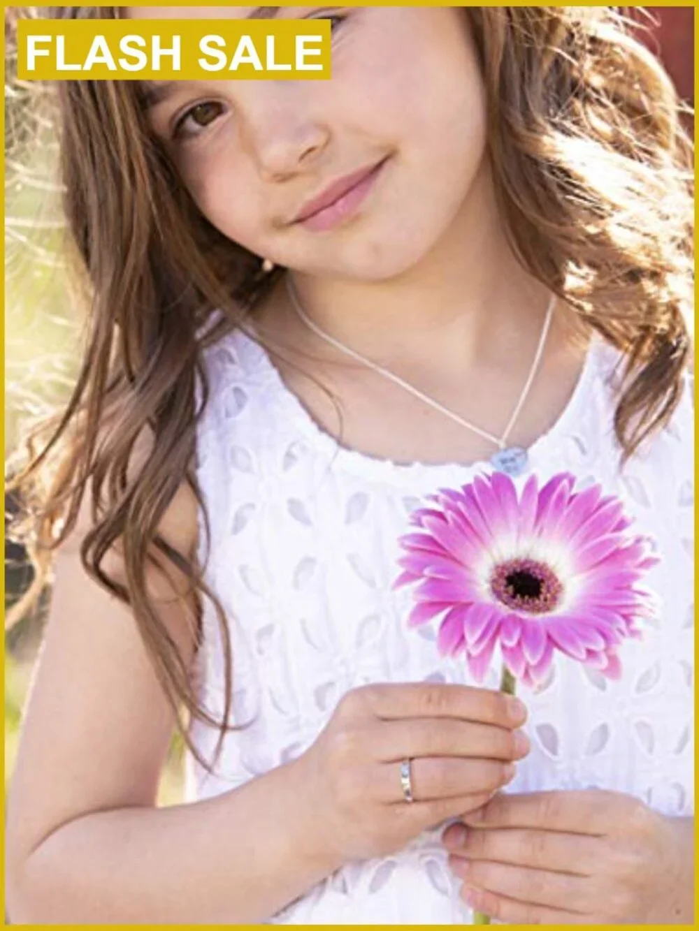 Girls Sterling Silver CZ Ring - Dainty Kids Gift